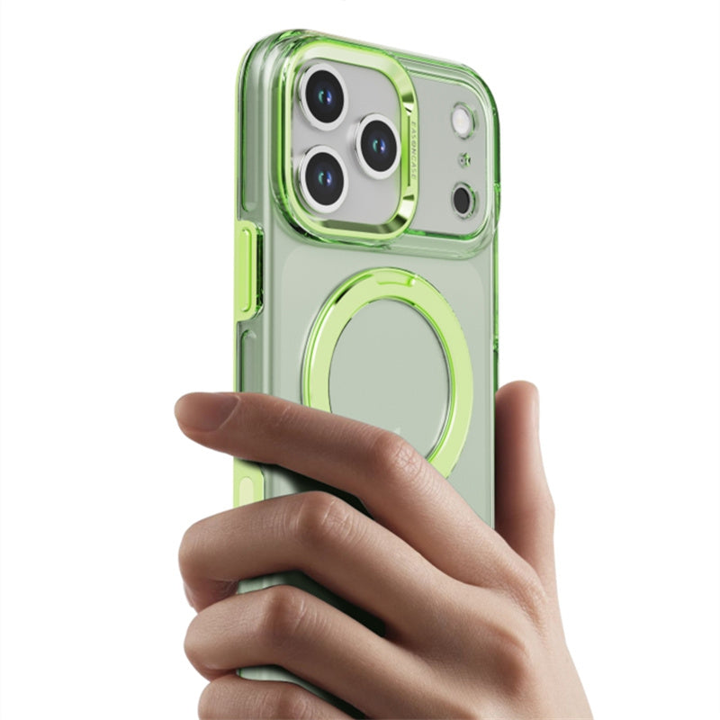 iphone17/17promaxケース クリア 360度回転スタンド magsafeケース GUESTCASE