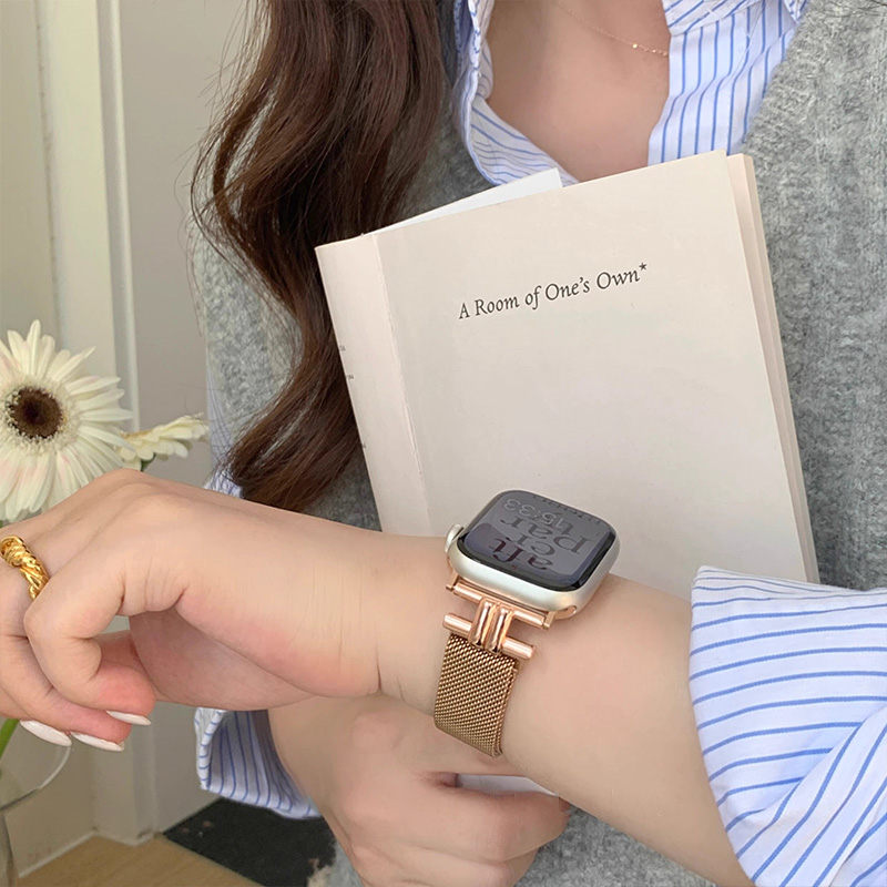 apple watchバンド 蒸れない ステンレス アップルウォッチバンド マグネット