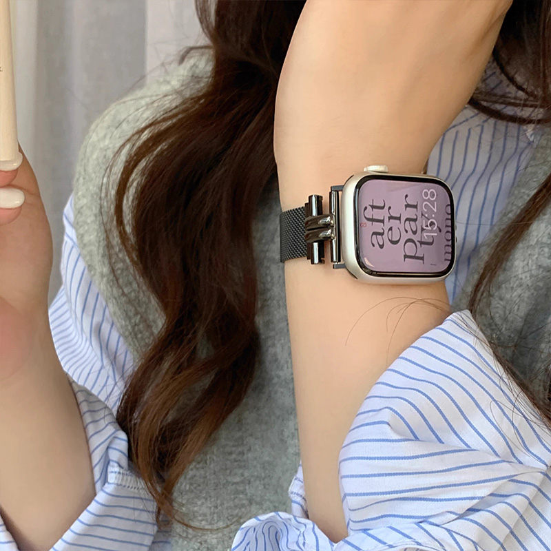 apple watchバンド 蒸れない ステンレス アップルウォッチバンド マグネット