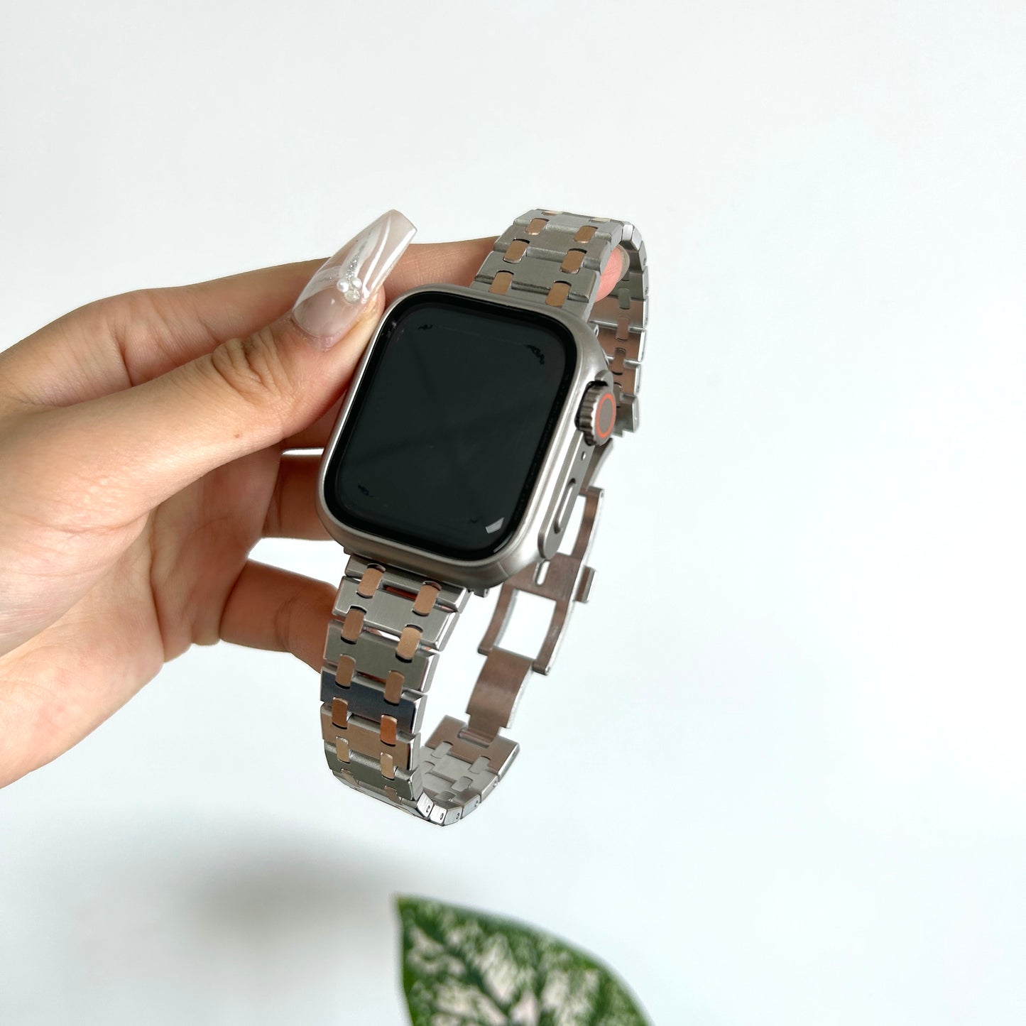アップルウォッチバンド おしゃれ 男女兼用 ステンレスバンド 人気「apple watchカバー付き」