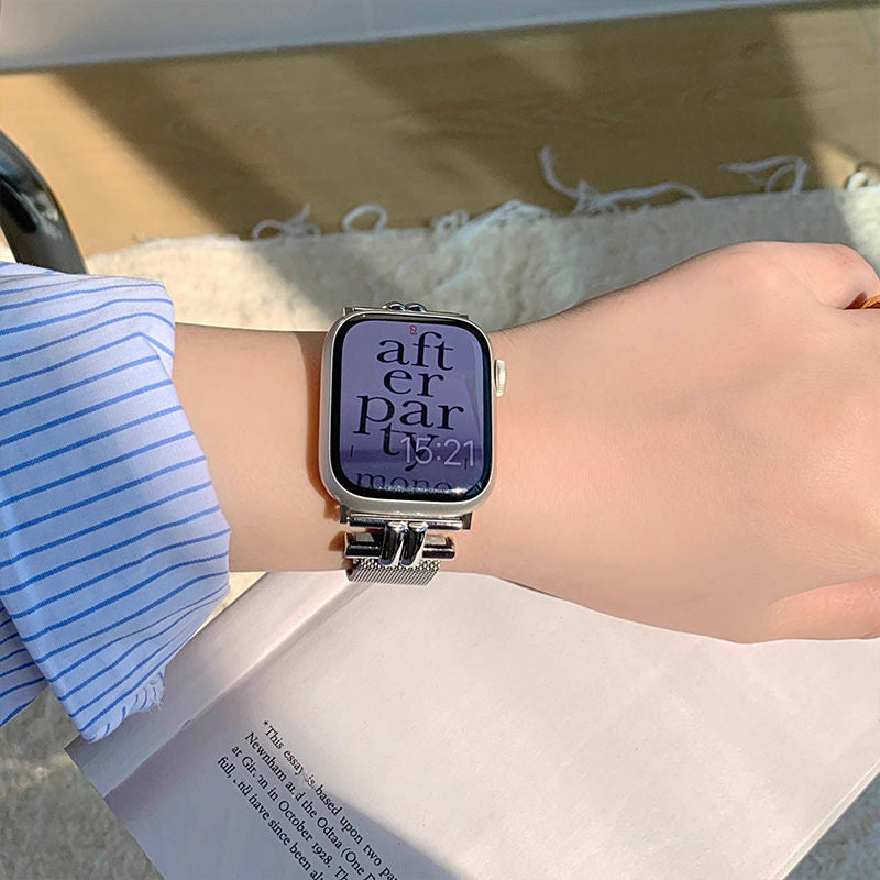 apple watchバンド 蒸れない ステンレス アップルウォッチバンド マグネット