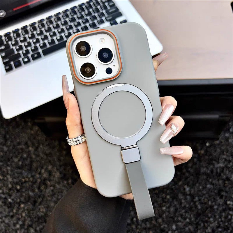 マグスタ iphoneケース ストラップ付き magsageケース ハードケース GETCASE ナチュラルチタニウム iPhone16