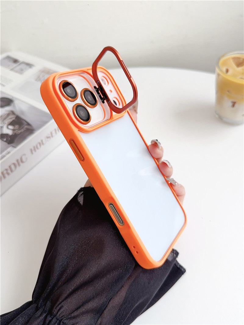 カメラ保護リング付き iphone17/17pro クリアケース 隠れスタンド おしゃれ GUESTCASE