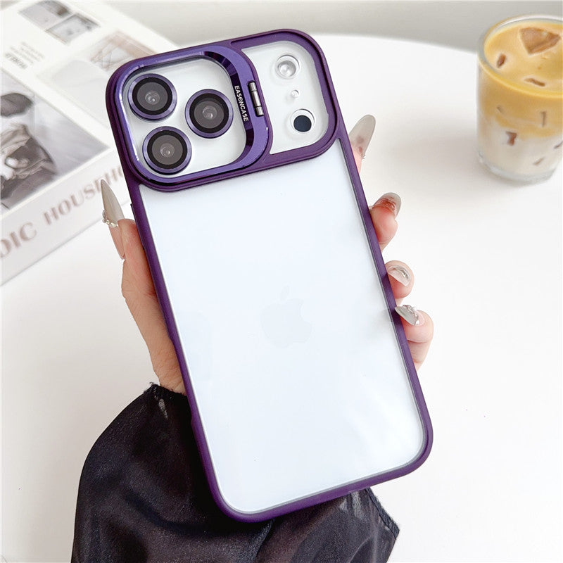 カメラ保護リング付き iphone17/17pro クリアケース 隠れスタンド おしゃれ GUESTCASE