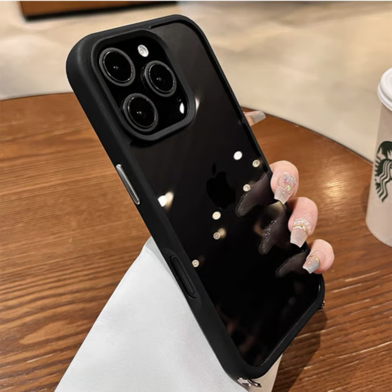 隠しストラップホール付き iphone ショルダーケース クリア 黄ばみにくい GUESTCASE