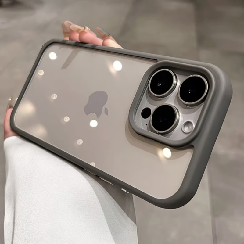 隠しストラップホール付き iphone ショルダーケース クリア 黄ばみにくい GUESTCASE