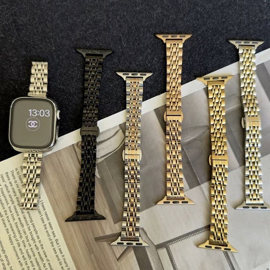 「 apple watchケース付き」ステンレス アップルウォッチバンド 人気 女性 apple watch se/10 バンド おすすめ GUESTCASE