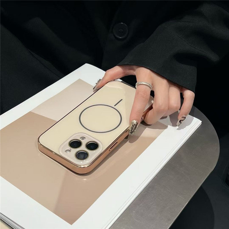 magsafeケース ガラス iphne17pro/16 ケース シンプル おしゃれ お揃いケース GUESTCASE