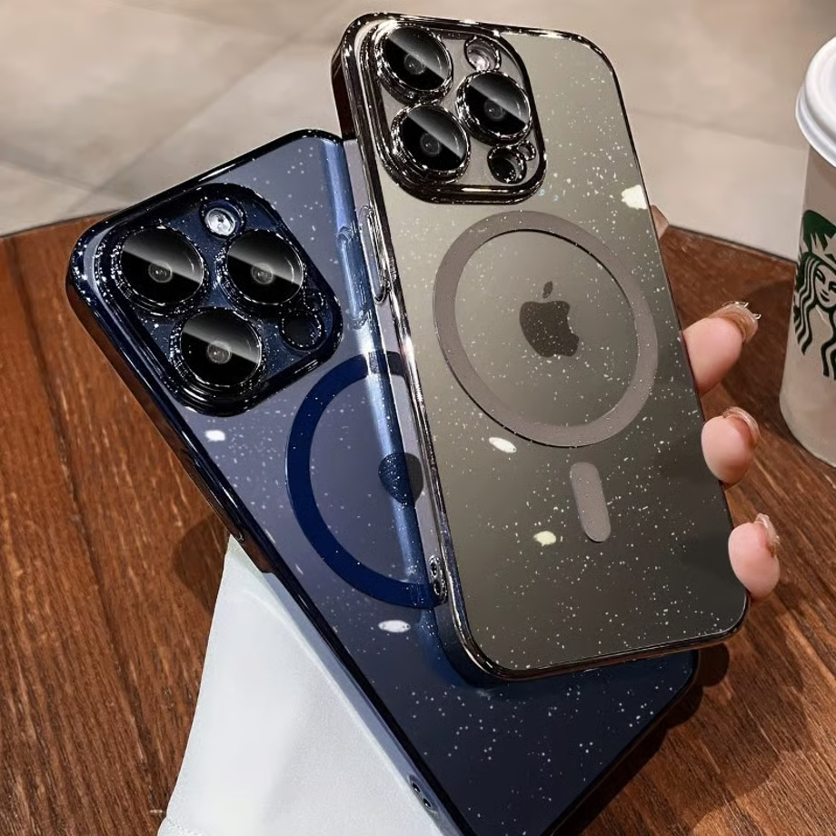 キラキラ iphone17pro/17promax クリアケース magsafe対応ケース カメラ保護 GUESTCASE