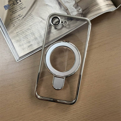 フラット設計スタンドiPhoneクリアケース カメラ保護 iPhoneハードソフトケース かわいい GETCASE