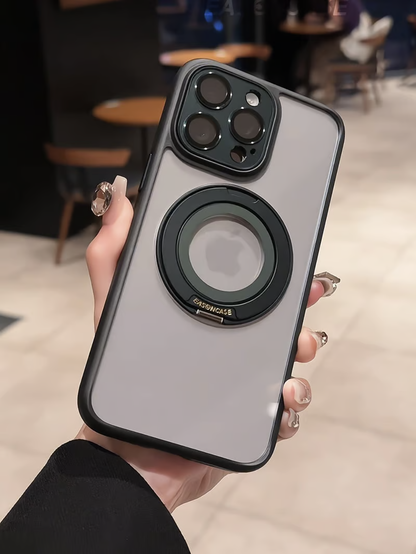 カメラ保護マジックリングiPhoneケース 黄ばみにくいiPhoneクリアケース 挟むだけ