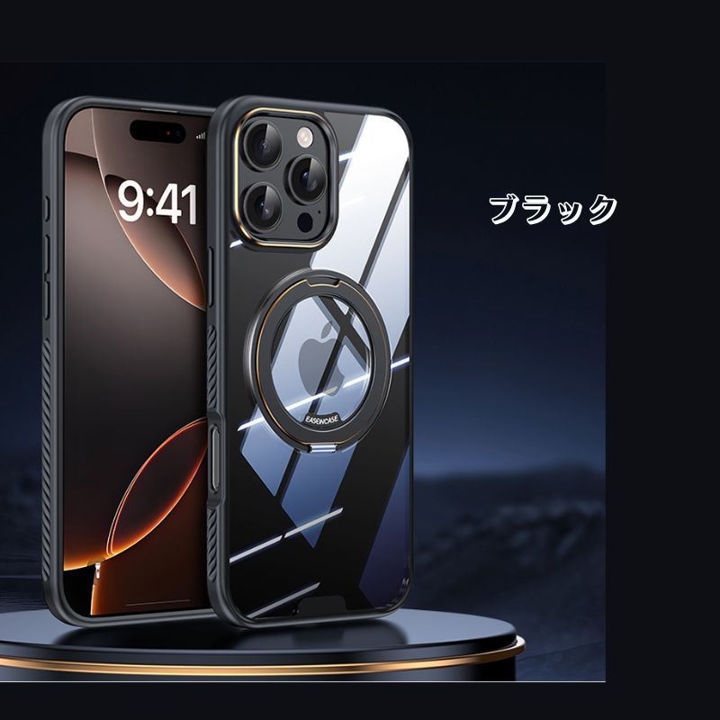 magicスタンドiPhoneクリアケース 人気 衝撃に強いiPhoneケース チタニウム iPhone16色に合う透明ケース