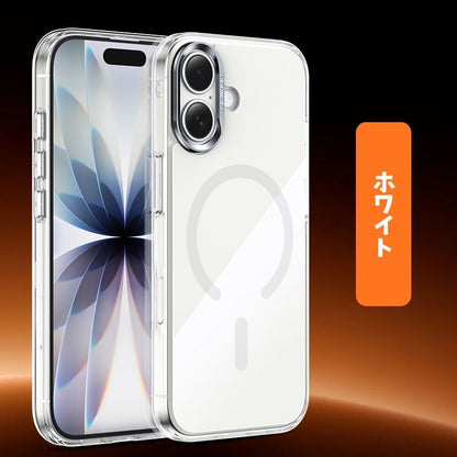 iphone17/17pro ガラスケース 薄い 軽い iphone airケース おしゃれ magsafe対応ケース guestcase ホワイト iPhone17