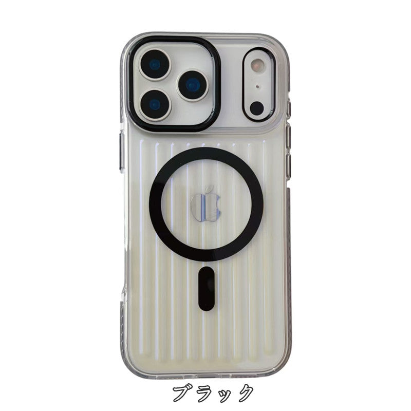 クリア iphone17/17promaxケース magsafe対応 iphone17airケース 耐衝撃 おしゃれ guestcase ブラック iPhone17