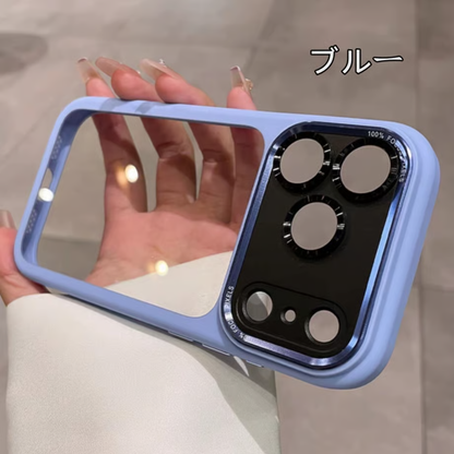 iphone18/18pro クリア ケース iphone17pro ケース カメラ 保護 衝撃 に 強い かわいい guestcase ブルー IPhone18pro