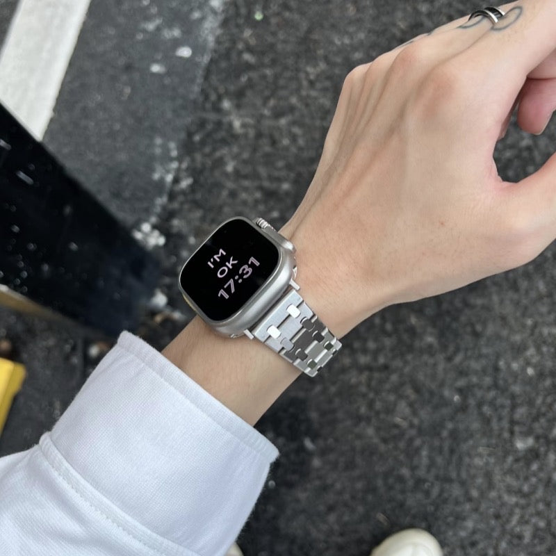 ステンレス アップル ウォッチ ウルトラ バンド 高級 メンズ Apple Watch 10/11 バンド おすすめ guestcase