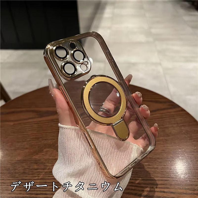 フラット設計スタンドiPhoneクリアケース カメラ保護 iPhoneハードソフトケース かわいい