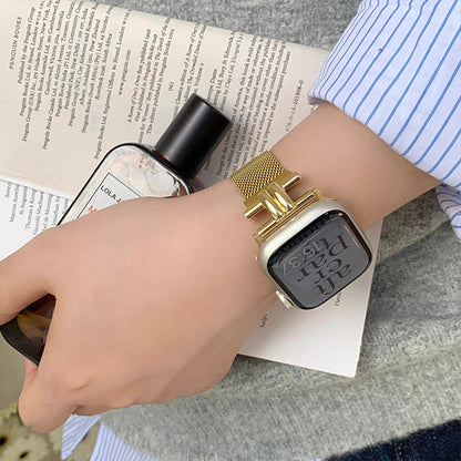 apple watchバンド 蒸れない ステンレス アップルウォッチバンド マグネット