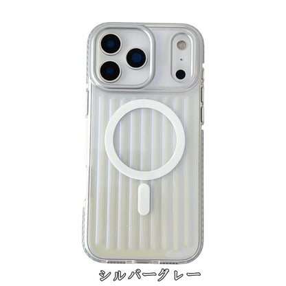 クリア iphone17/17promaxケース magsafe対応 iphone17airケース 耐衝撃 おしゃれ guestcase シルバーグレー iPhone17