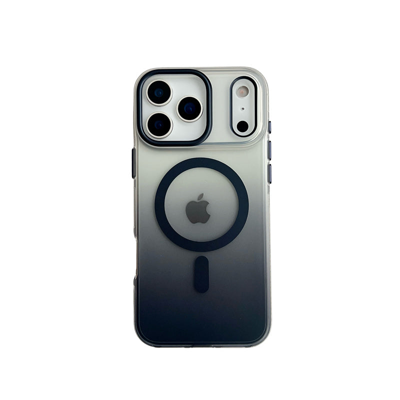 iphone17/17air ケース magsafe対応 アイフォン17pro/17promaxケース グラデーションカラー 透明 GUESTCASE ネイビー iPhone17