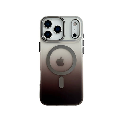 iphone17/17air ケース magsafe対応 アイフォン17pro/17promaxケース グラデーションカラー 透明 GUESTCASE グレー iPhone17
