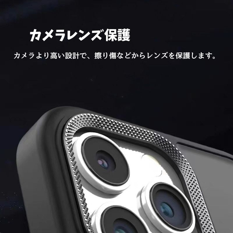隠しスタンド付き iphone17/16 ケース マット 指紋・汚れつかない おしゃれ GUESTCASE