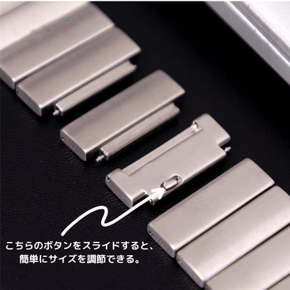 チタン アップルウォッチバンド 工具不要 メンズ apple watchバンド ビジネス GETCASE
