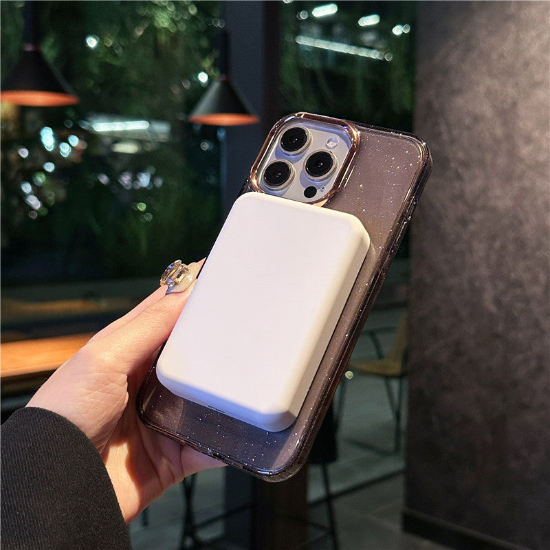 キラキラ iphoneクリアケース ラメ入り magsafe対応ケース iphone13~17シリーズ対応 guestcase