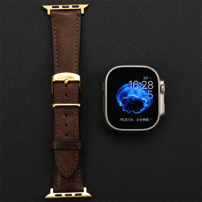 apple watch バンド メンズ 本 革 アップル ウォッチ ウルトラ 3 バンド おすすめ guestcase ブラウン 38/40/41/42(Series10/11)mm