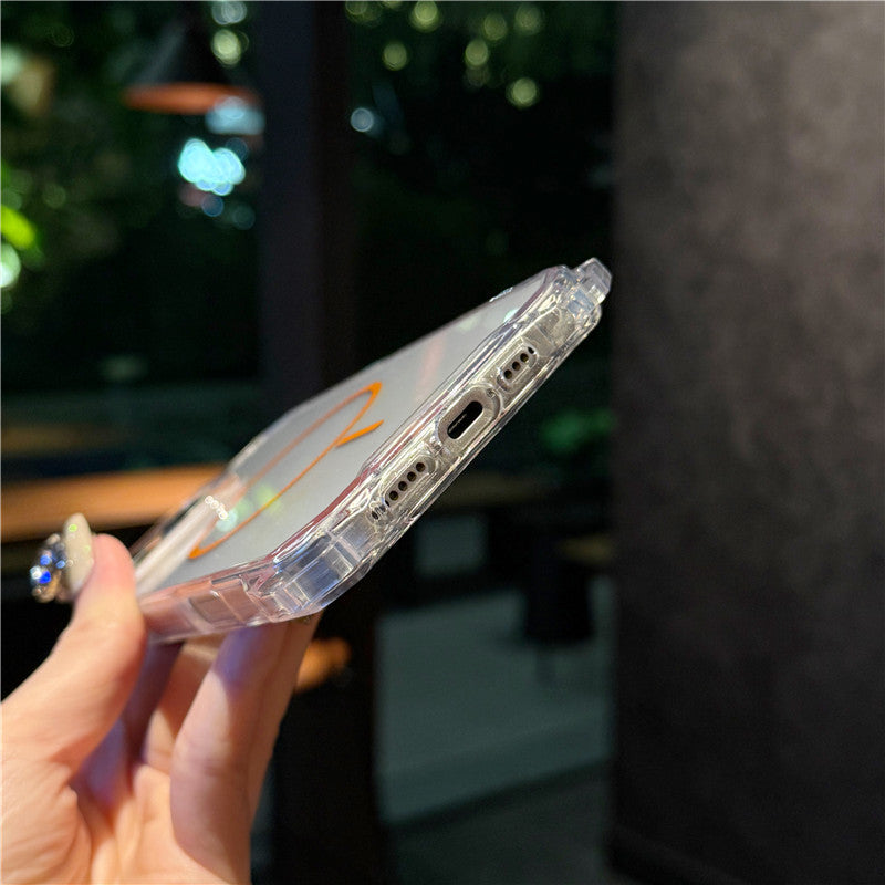 ショルダーiphoneクリアケース 耐衝撃 magsafeケース 斜めがけ GUESTCASE