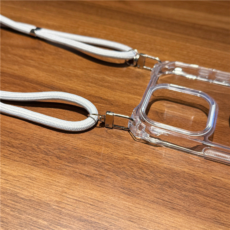 ショルダーiphoneクリアケース 耐衝撃 magsafeケース 斜めがけ GUESTCASE