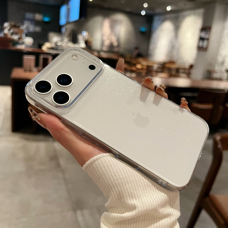 キラキラ iphone17pro/16proケース 透明 シンプル iPhoneケース ラメ クリア nagsafeケース guestcase