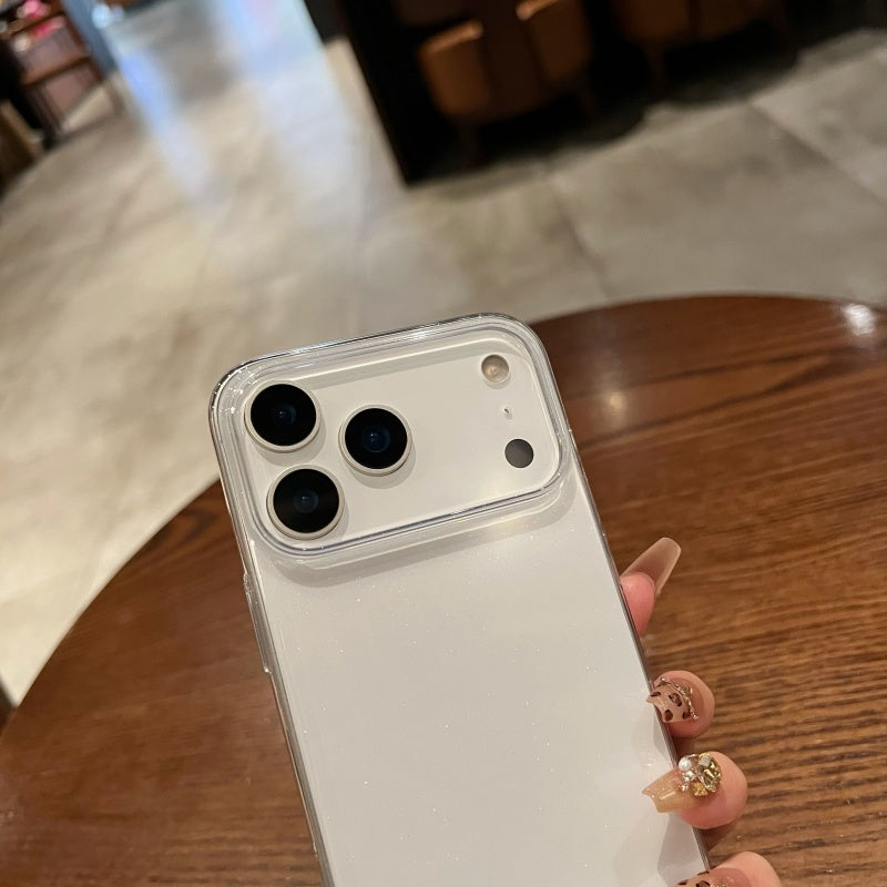 キラキラ iphone17pro/16proケース 透明 シンプル iPhoneケース ラメ クリア nagsafeケース guestcase