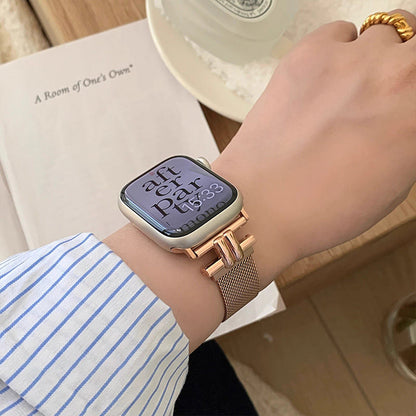 apple watchバンド 蒸れない ステンレス アップルウォッチバンド マグネット