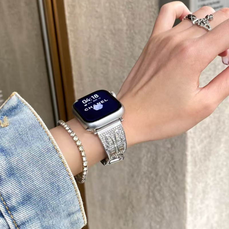 アップルウォッチバンド かわいい キラキラ apple watchバンド S10/S11対応 guestcase