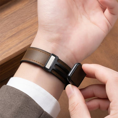 「男女兼用」apple watch series 11 バンド マグネット アップル ウォッチ バンド 革+シリコン guestcase