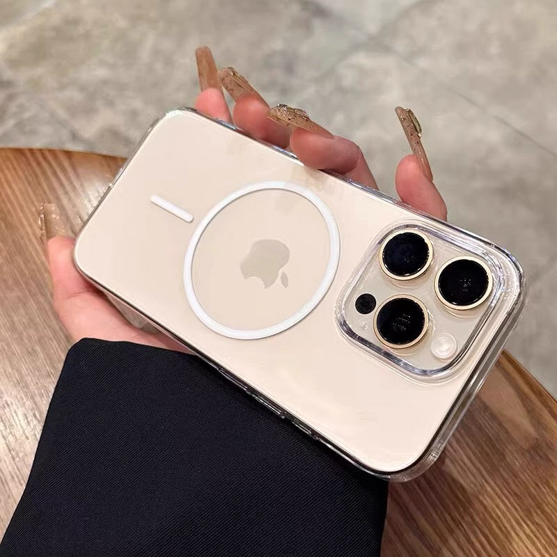 透明 iphone17/17proケース magsafe対応 iphone16/15 クリアケース おしゃれ GUESTCASE ホワイト iPhone16