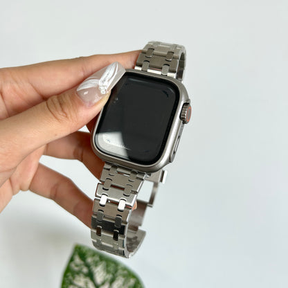 アップルウォッチバンド おしゃれ 男女兼用 ステンレスバンド 人気「apple watchカバー付き」