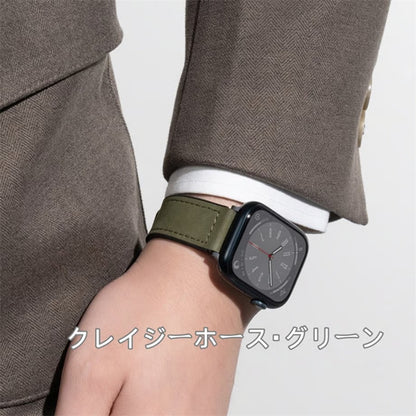 「男女兼用」apple watch series 11 バンド マグネット アップル ウォッチ バンド 革+シリコン guestcase