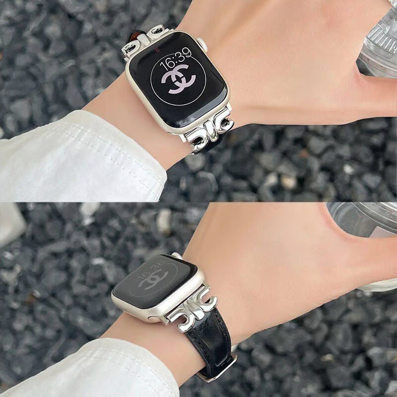 apple watch series 10 バンド 本革 アップル ウォッチ バンド かわいい 人気 我的商店