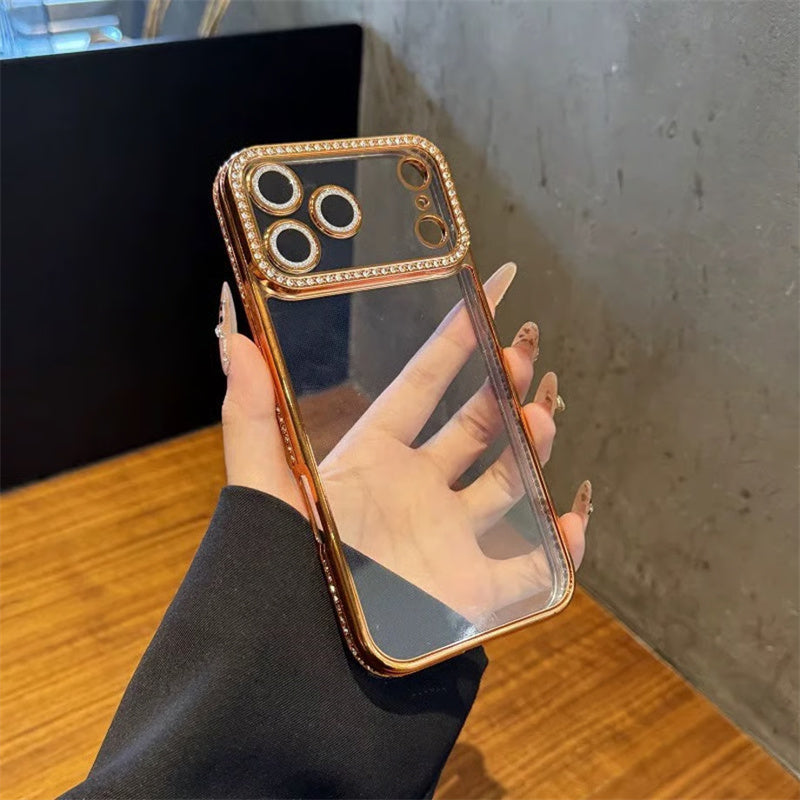 iPhone17/17pro ケース かわいい キラキラ iphoneケース 人気 おしゃれ カメラまで保護 guestcase オレンジ iPhone17