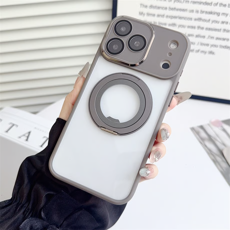 iphone17/17pro ケース おすすめ iphone16/16pro ケース magsafe クリア「カメラ保護フィルム一体型」 guestcase グレー iPhone17