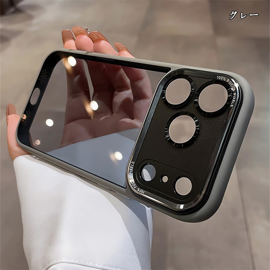 iphone17 クリア ケース iphone17pro ケース カメラ 保護 衝撃 に 強い かわいい guestcase グレー iPhone17