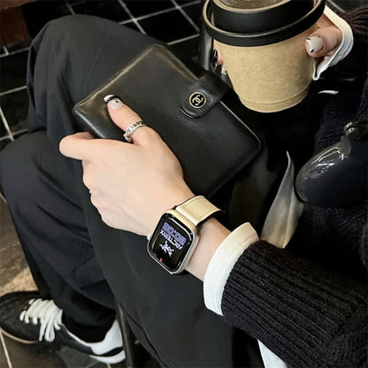 「男女兼用」apple watch series 11 バンド マグネット アップル ウォッチ バンド 革+シリコン guestcase