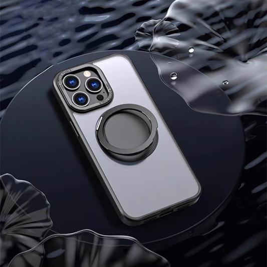 耐衝撃に最強なiPhoneマグスタンドプラスクリアケース カメラフチ高いiPhone透明ケース マグセーフ磁石内臓 我的商店