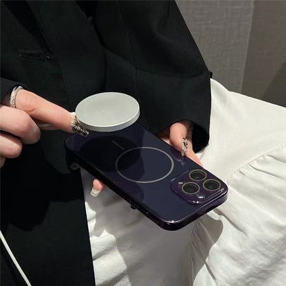 magsafeケース ガラス iphne17pro/16 ケース シンプル おしゃれ お揃いケース GUESTCASE