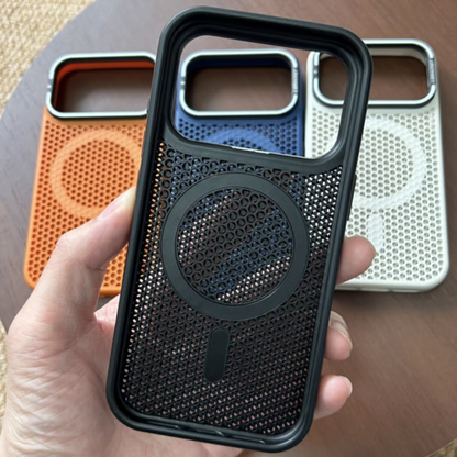 iphone放熱ケース 隠しスタンド付き iphone17/16 magsafeケース メンズ向け GUESTCASE
