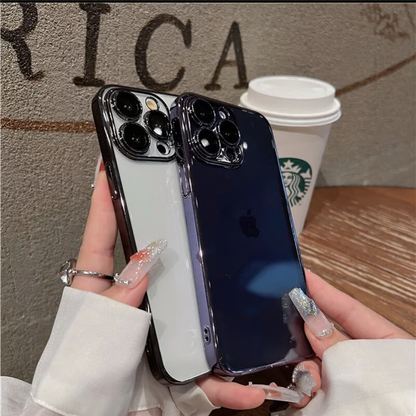 Non-yellowing iPhone clear hard case. Just insert photos, stickers, etc. into the iPhone case.