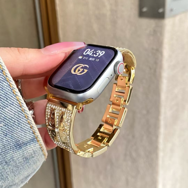 アップルウォッチバンド かわいい キラキラ apple watchバンド S10/S11対応 guestcase