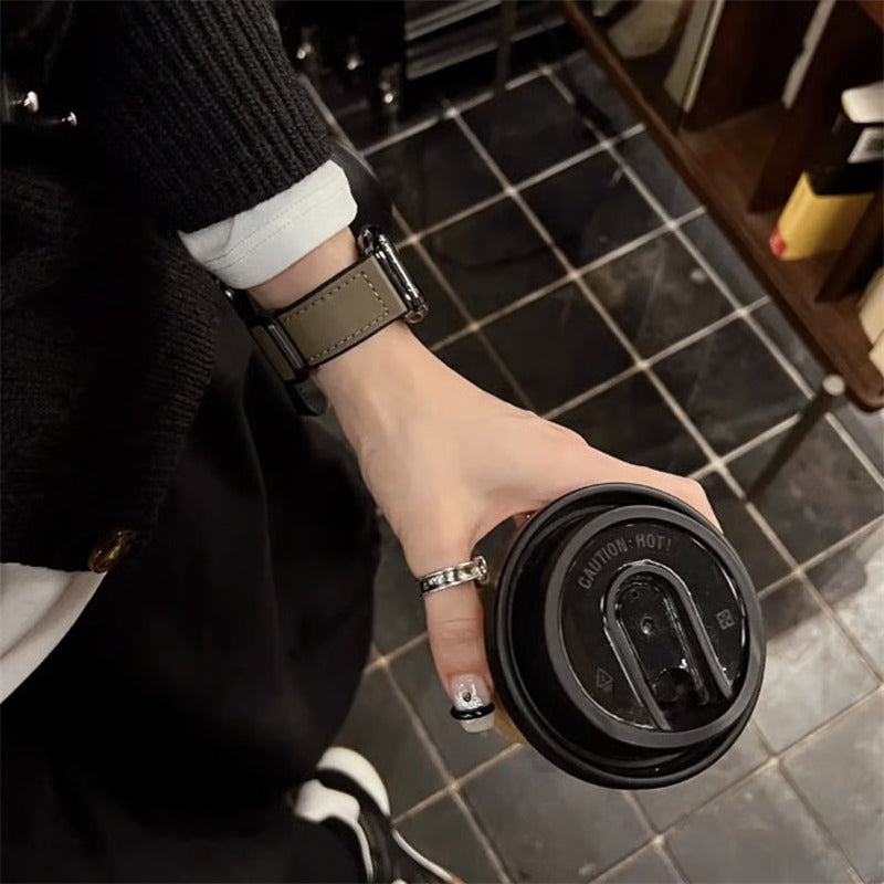 「男女兼用」apple watch series 11 バンド マグネット アップル ウォッチ バンド 革+シリコン guestcase